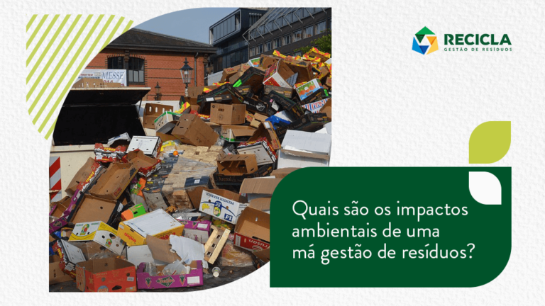 Quais são os impactos ambientais de uma má gestão de resíduos?